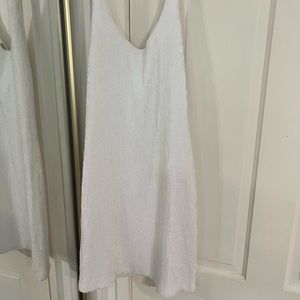Chan Luu white sequined dress